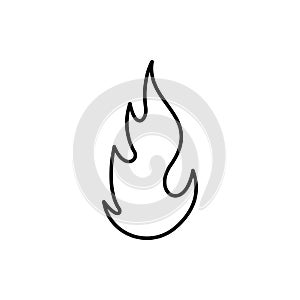 fire, flame icon. Element of Fire for mobile concept and web apps icon. Thin line icon for website design and development, app