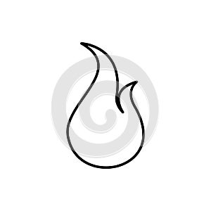fire, flame icon. Element of Fire for mobile concept and web apps icon. Thin line icon for website design and development, app