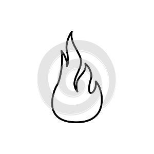 fire, flame icon. Element of Fire for mobile concept and web apps icon. Thin line icon for website design and development, app