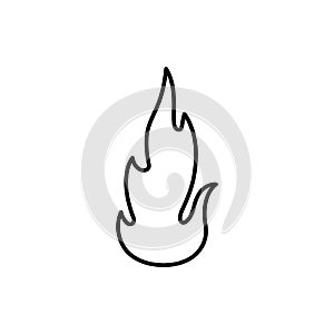 fire, flame icon. Element of Fire for mobile concept and web apps icon. Thin line icon for website design and development, app