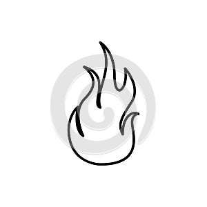 fire, flame icon. Element of Fire for mobile concept and web apps icon. Thin line icon for website design and development, app