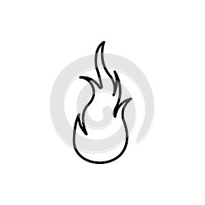 fire, flame icon. Element of Fire for mobile concept and web apps icon. Thin line icon for website design and development, app