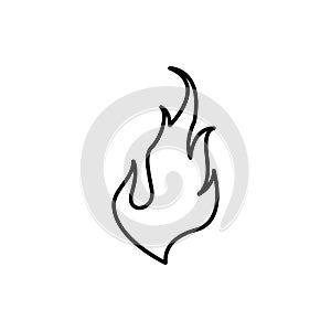 fire, flame icon. Element of Fire for mobile concept and web apps icon. Thin line icon for website design and development, app