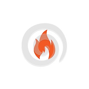 Fire flame icon. Hot, spicy, best symbol. Bonfire pictogram.