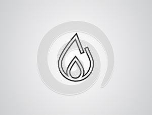 Fire vector icon sign symbol