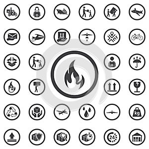 fire flame icon vector illustration