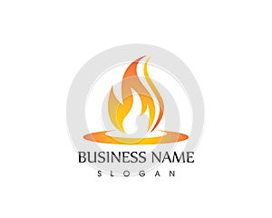 Fire Flame Logo Design Template