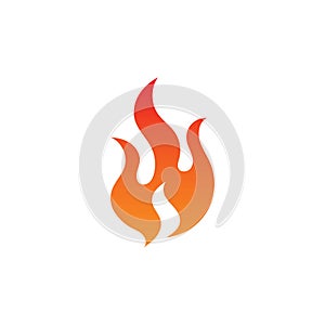Fire flame logo and symbol
