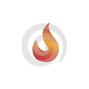 Fire flame logo and symbol. Illustration, burn. Abstract flame - vector logo template concept illustration. Fire sign.
