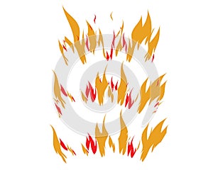 Fire flame Logo Template illustration