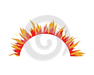 Fire flame Logo Template illustration