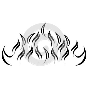 Fire flame logo template vector