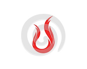 Fire flame Logo Template vector icon