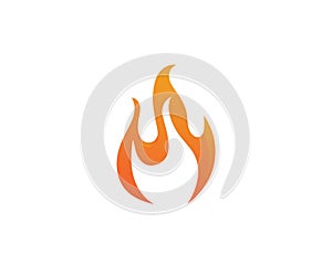 Fire flame Logo Template vector icon Oil, gas and energy logo