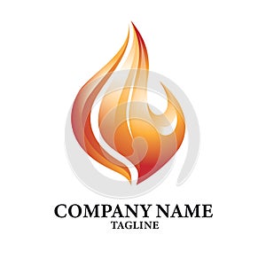 Fire Flame Nature Element Logo Design