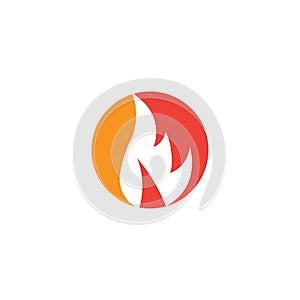 Fire flame nature logo and symbols icons