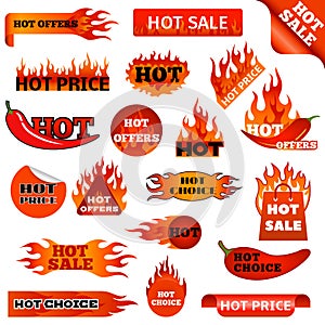 Fire and flame sale clearance vector illustration