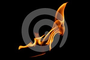 fire flame smoke background black