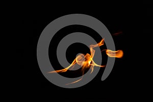 fire flame smoke background black