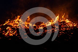 fire flame smoke background black