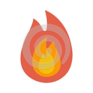 Fire flame Vector icon which is suitable for commercial work and easily modify or edit it