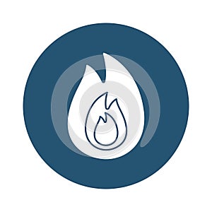 Fire flame Vector icon which is suitable for commercial work and easily modify or edit it