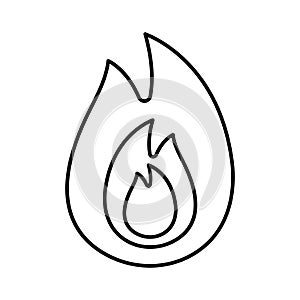 Fire flame Vector icon which is suitable for commercial work and easily modify or edit it