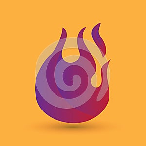 fire flame. Vector illustration decorative design