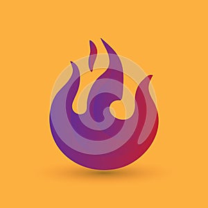 fire flame. Vector illustration decorative design