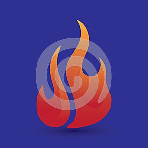fire flame. Vector illustration decorative design
