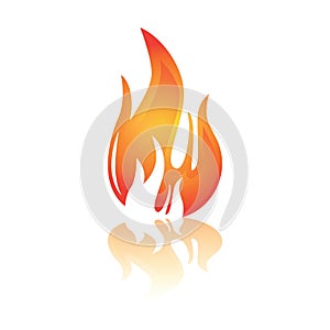 fire flame. Vector illustration decorative design