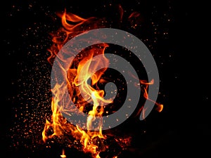 Fire flames