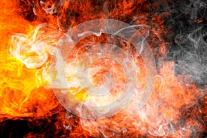 Fire flames background.