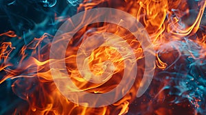 Fire flames background stock photo