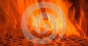 Fire flames with black hole,blaze fire flame texture background