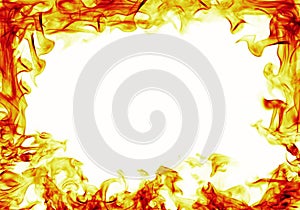 Fire flames frame