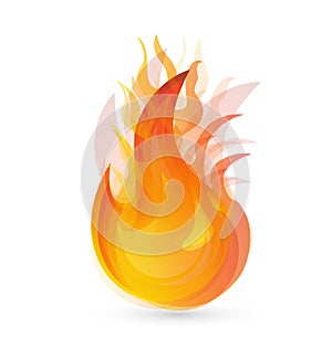 Fire flames logo