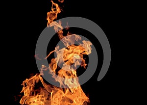 Fire flames movement burn