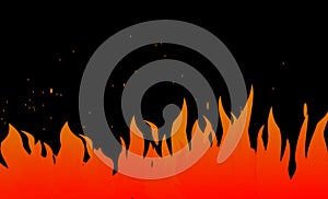 Fire, flames web site header