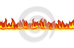 Fire Flare web header / banner Vector.