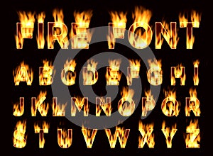 Fire font. Plum letters. Font on fire.