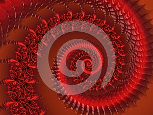 Fire, fractal, red, spiral, abstract, background wallpaper, generative ai