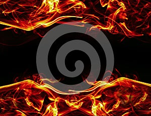 Fire frame background