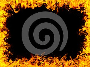 Fire frame background