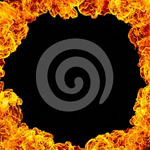 Fire Frame Background