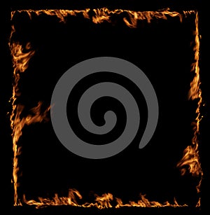 fire frame isolated