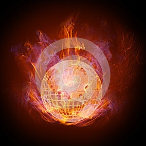 Fire globe photo