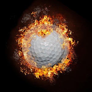 Fire Golf Ball