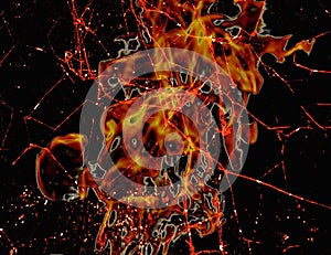 Fire Grunge Backgrounds