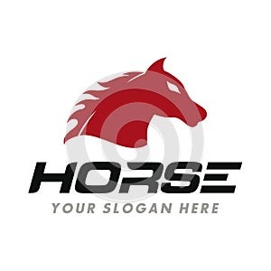 Fire Horse Logo Design Vector